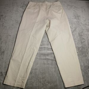 Vtg Polo Ralph Lauren 38x32 Khaki Chino Pants Made In USA Quiet Luxury Preppy 38
